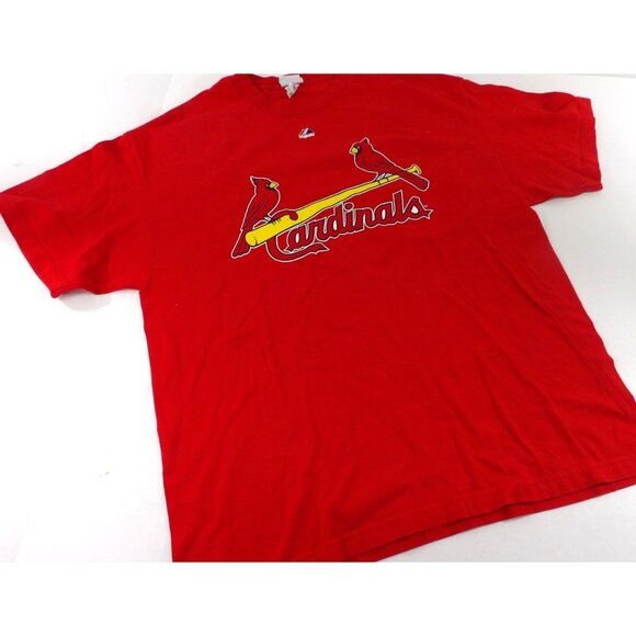 Cardinals Beltran Red Tee Shirt size XL preowned - Picture 1 of 5